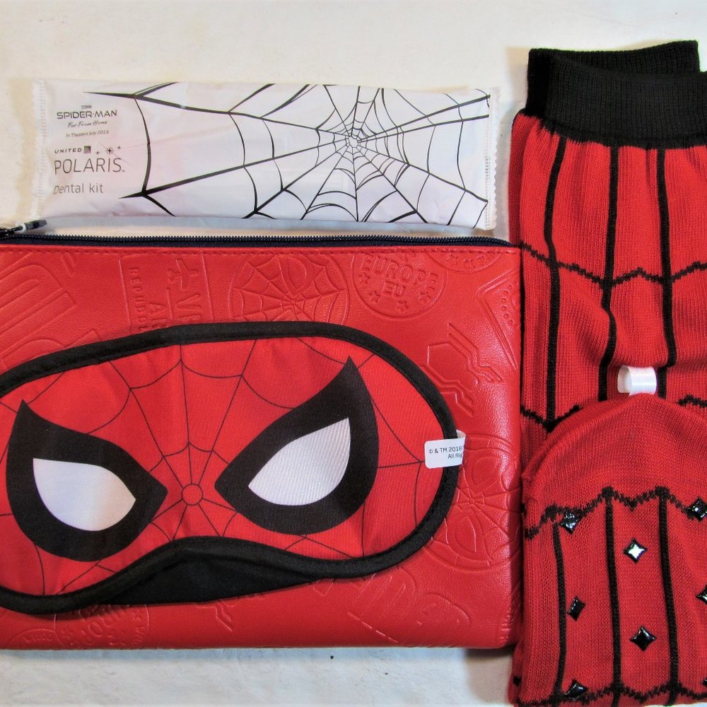 Spiderman Travel Sleep Set with Mask, Socks & Bag
